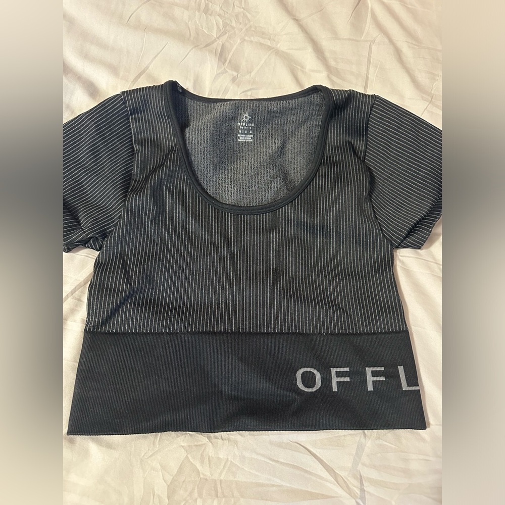Cropped fitted top